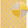 Outdoor Teppich Checker Creme Gelb