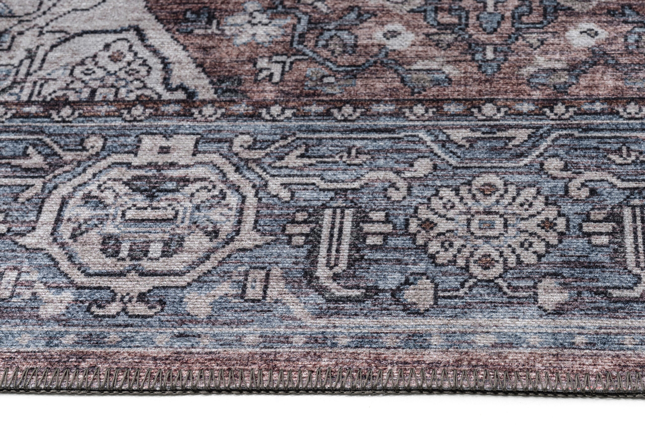 Teppich Dubai Marineblau Vintage Rutschfest