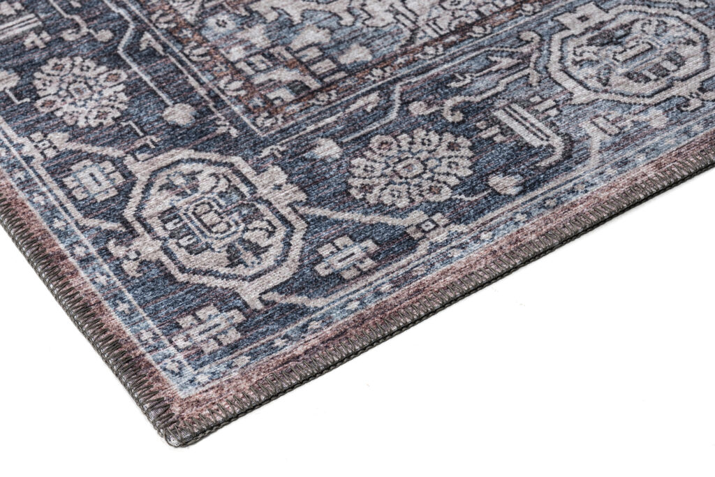 Teppich Dubai Marineblau Vintage Rutschfest