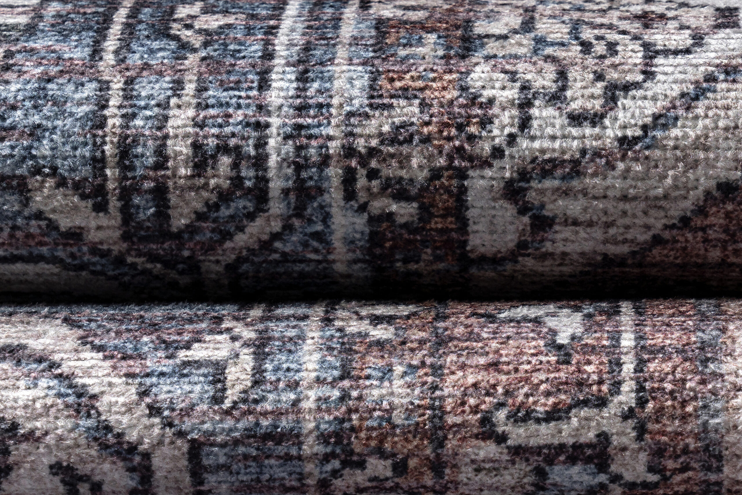 Teppich Dubai Marineblau Vintage Rutschfest