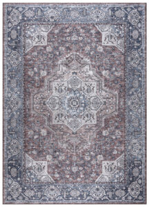 Teppich Dubai Marineblau Vintage Rutschfest