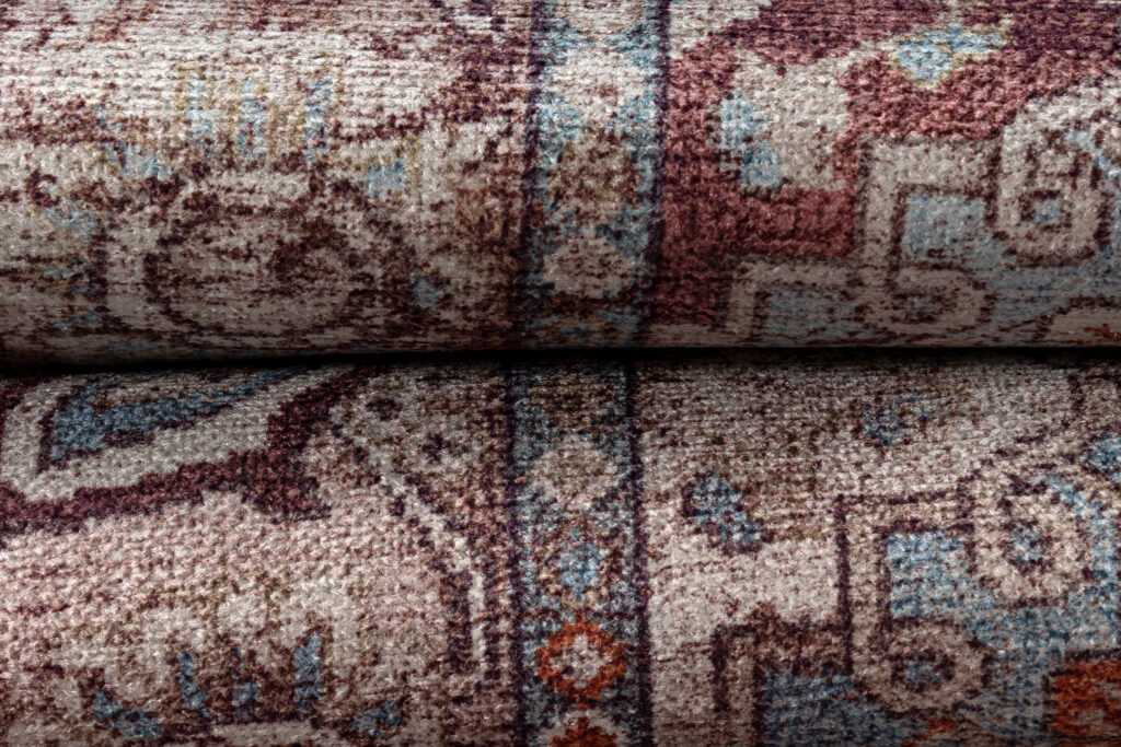 Teppich Dubai Burgunderrot Ornamente Rutschfest