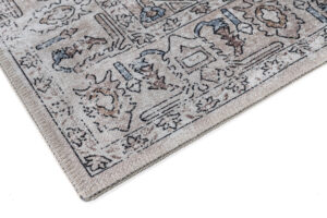 Teppich Dubai Grau Beige Vintage Rutschfest
