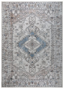 Teppich Dubai Grau Beige Vintage Rutschfest