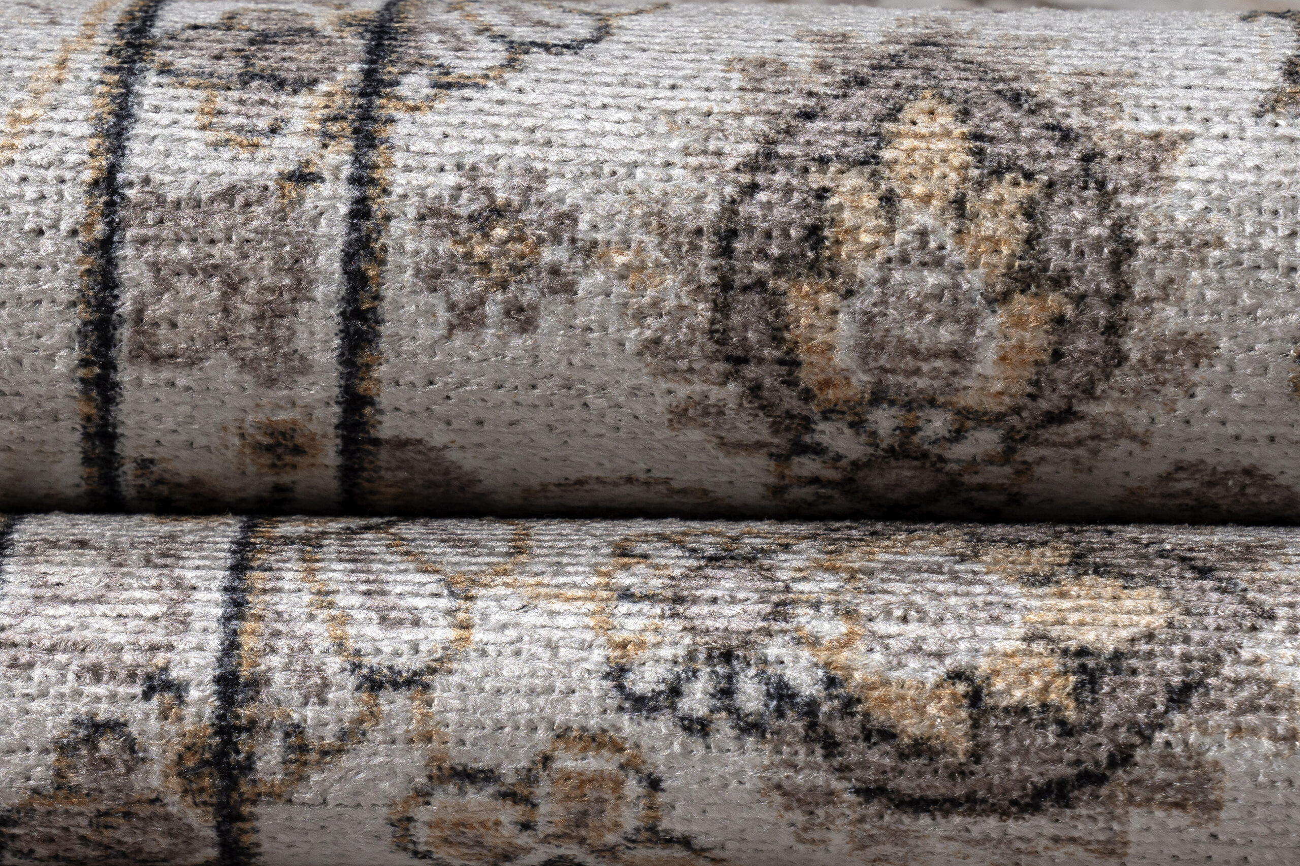 Teppich Dubai Beige Blumenmotiv Rutschfest