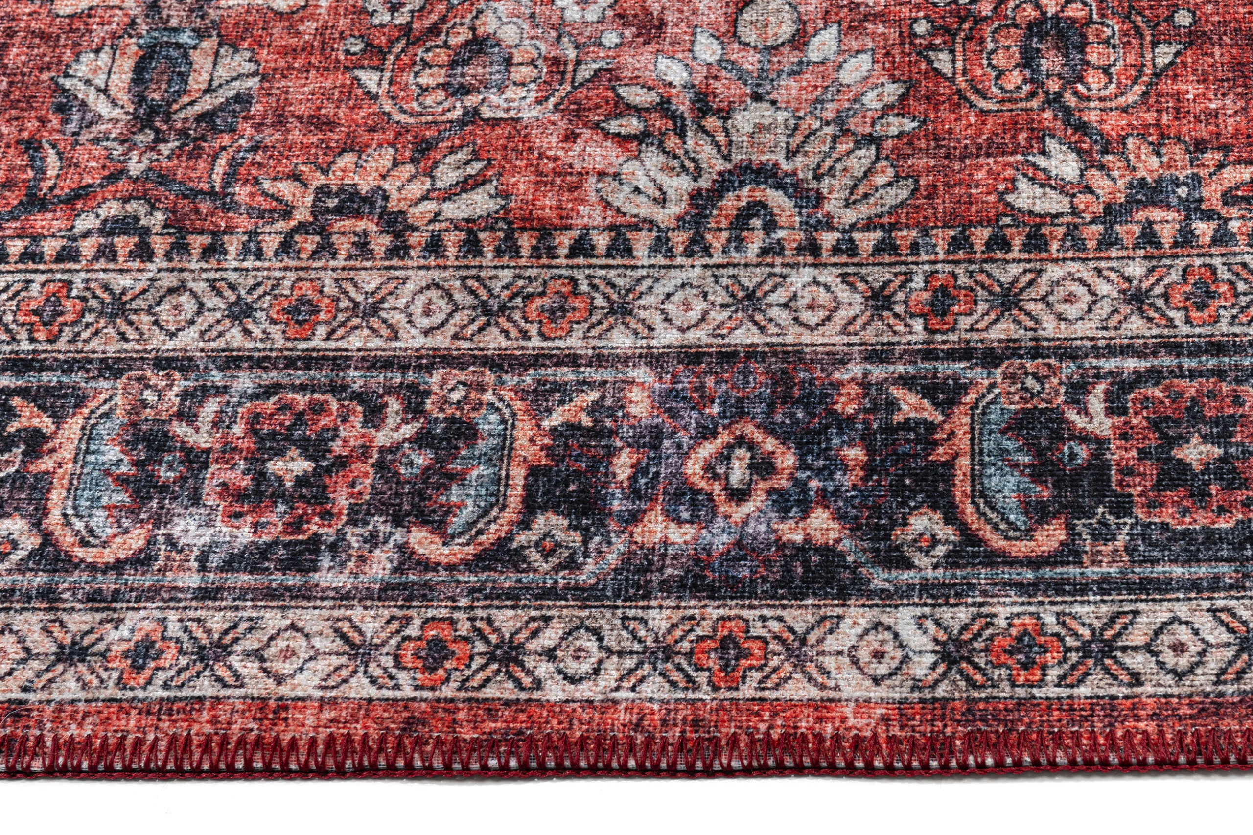 Teppich Dubai Rot Ornamente Rutschfest