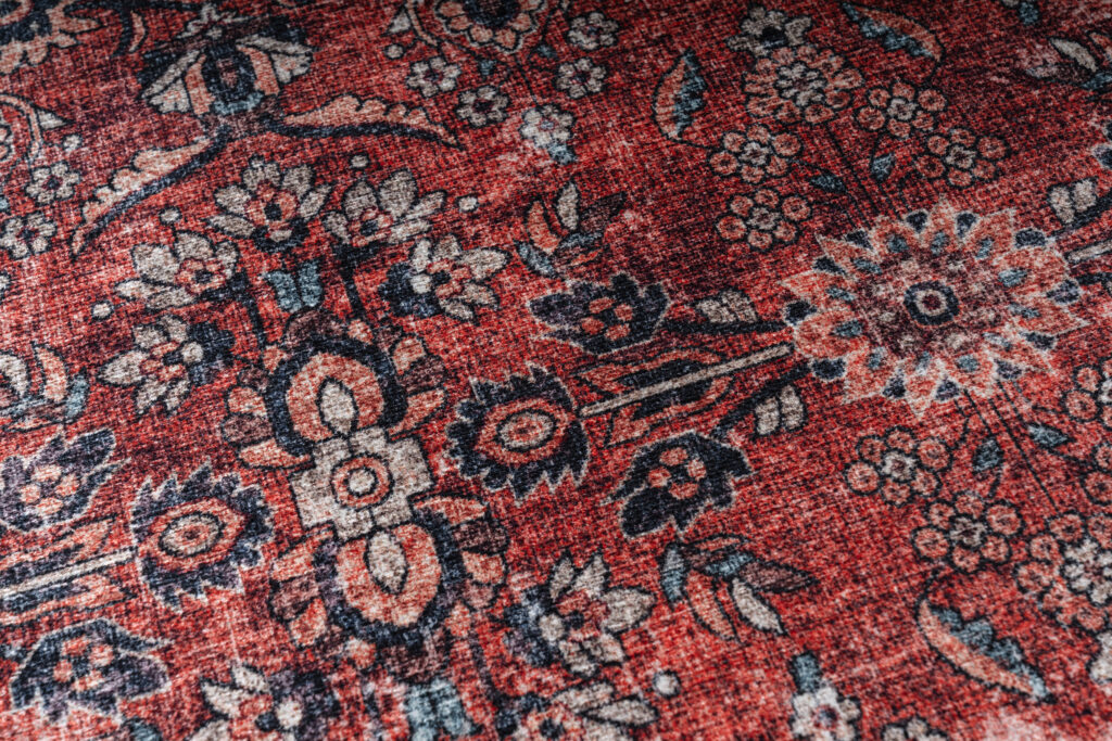 Teppich Dubai Rot Ornamente Rutschfest