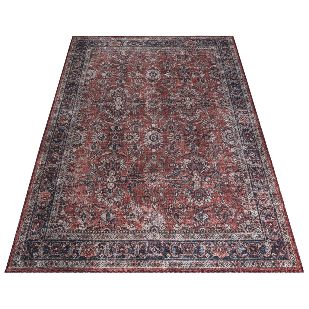 Teppich Dubai Rot Ornamente Rutschfest