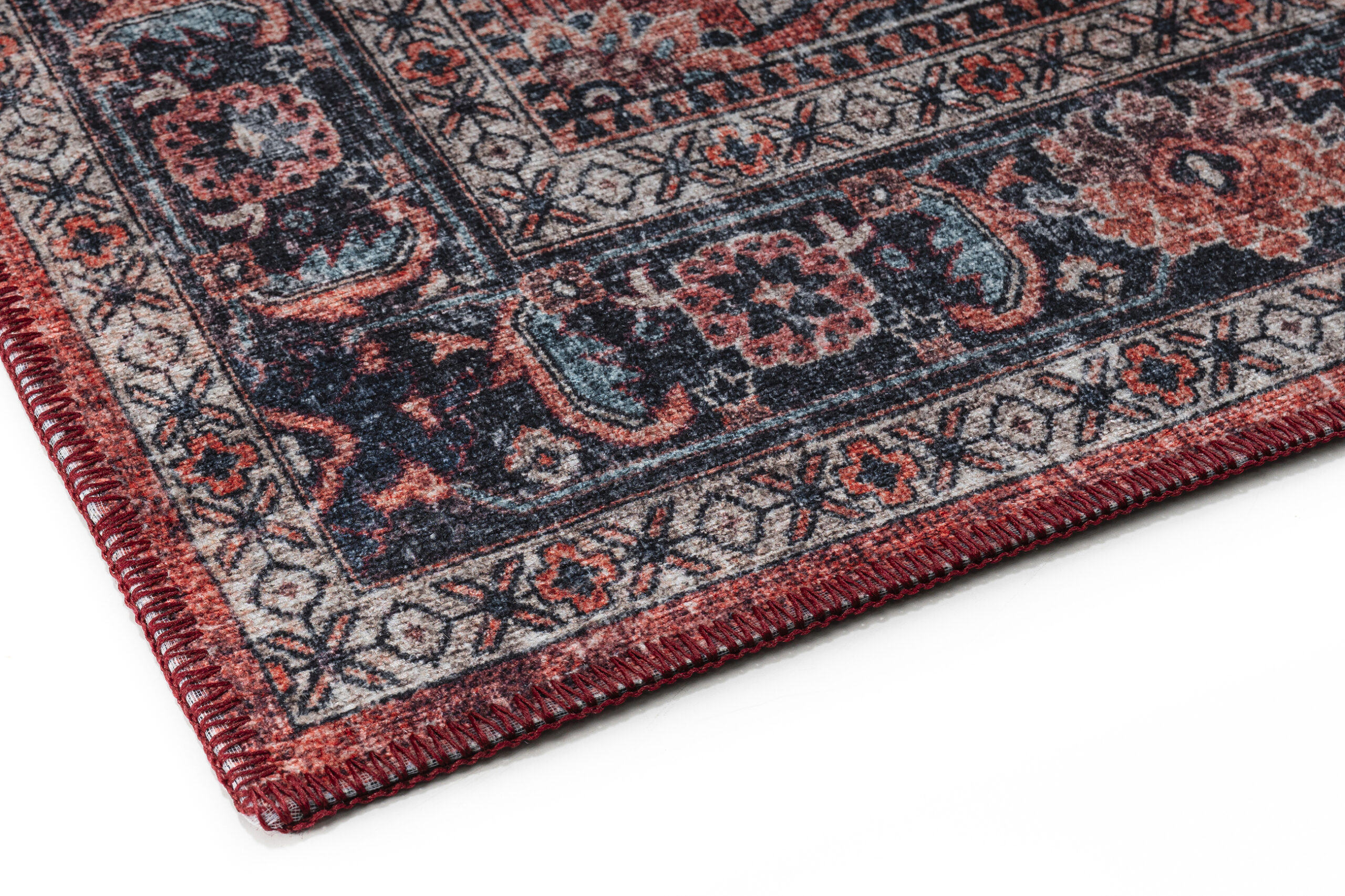 Teppich Dubai Rot Ornamente Rutschfest