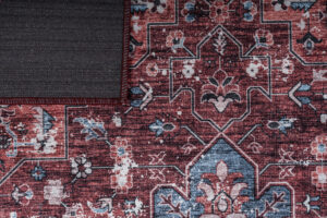 Teppich Dubai Rot Marineblau Rutschfest