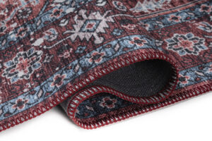 Teppich Dubai Rot Marineblau Rutschfest