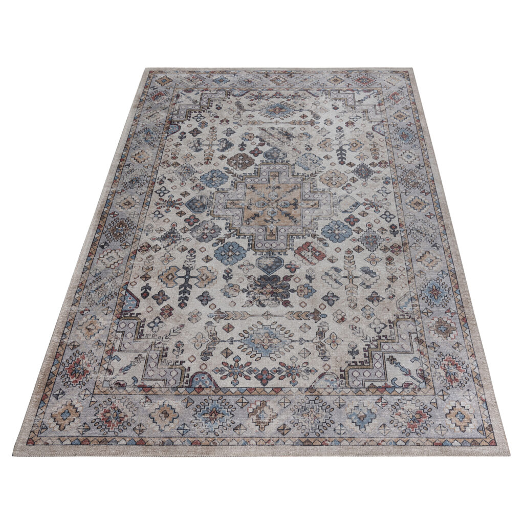 Teppich Dubai Mehrfarbig Vintage Rutschfest