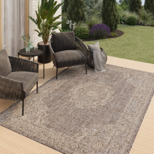 Teppich Outdoor Melissa Braun Vintage