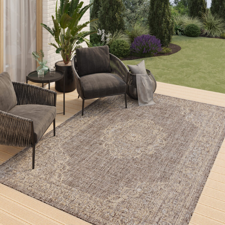 Teppich Outdoor Melissa Braun Vintage