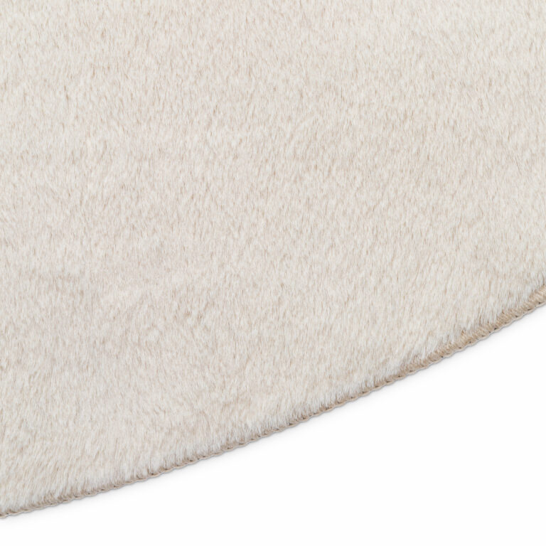 Teppich Lumi Rund Creme Rutschfest