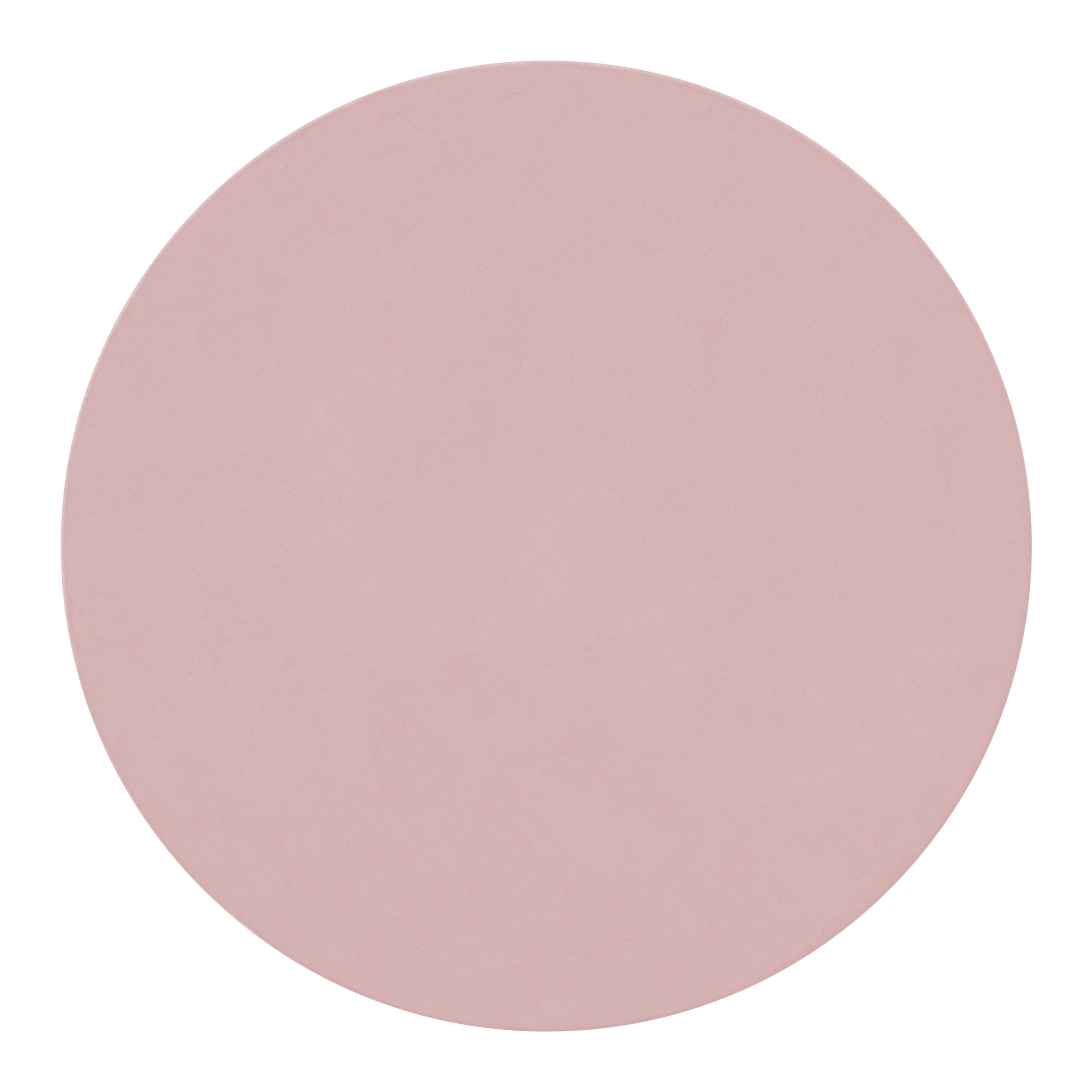 Teppich Lumi Rund Rosa Rutschfest