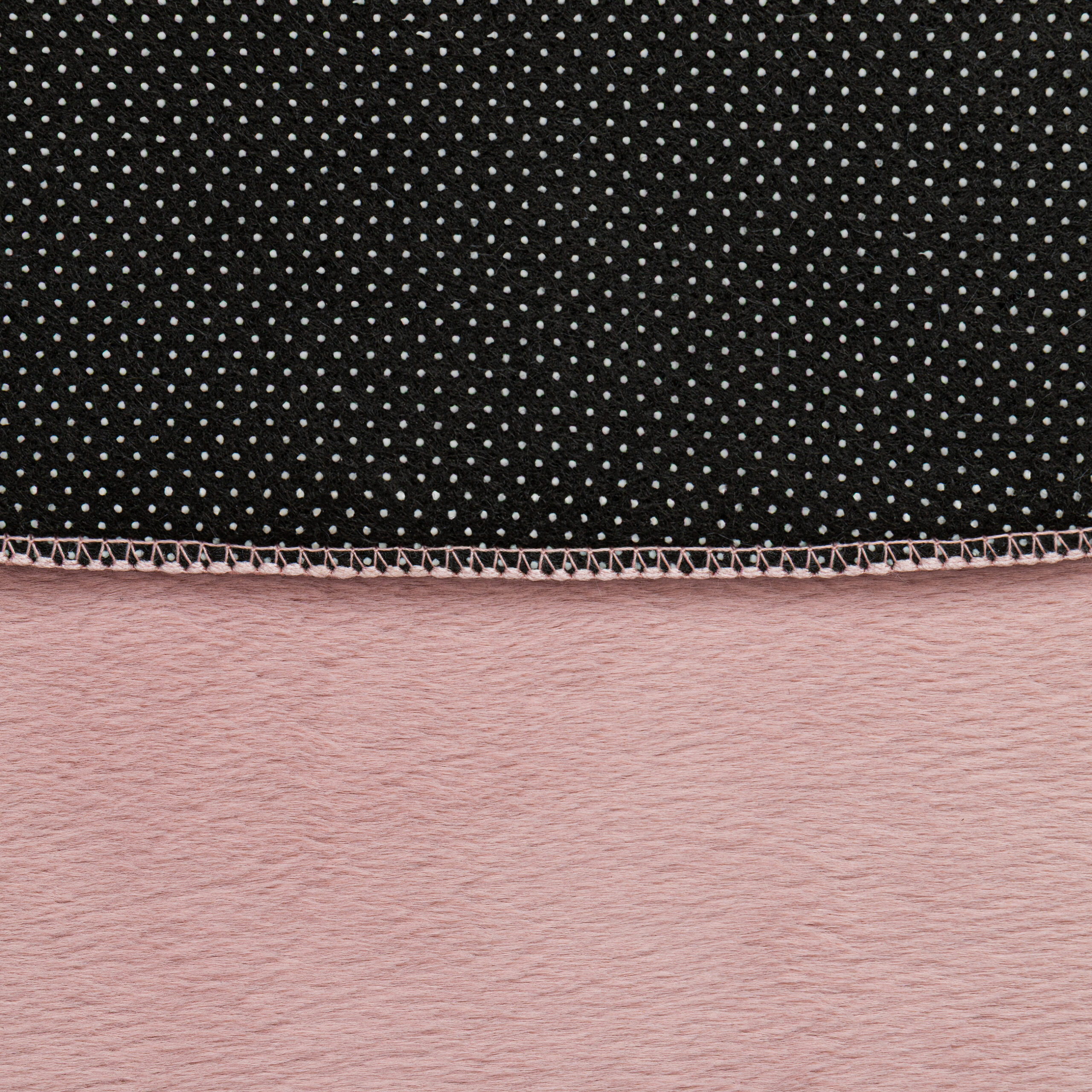 Teppich Lumi Rund Rosa Rutschfest