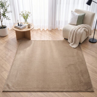 Teppich Lumi Quadratisch Braun Rutschfest