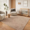 Teppich Lumi Quadratisch Beige Rutschfest