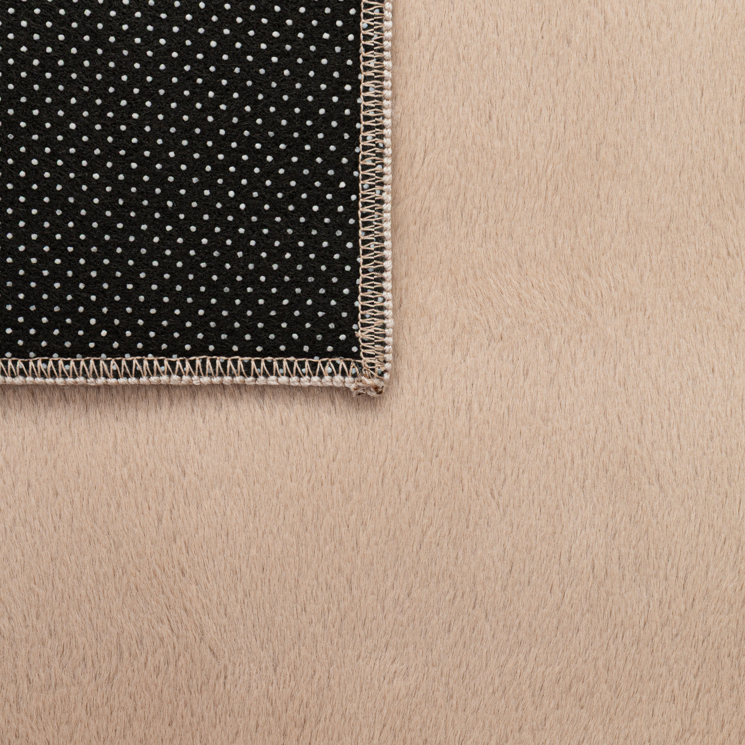 Teppich Lumi Quadratisch Beige Rutschfest