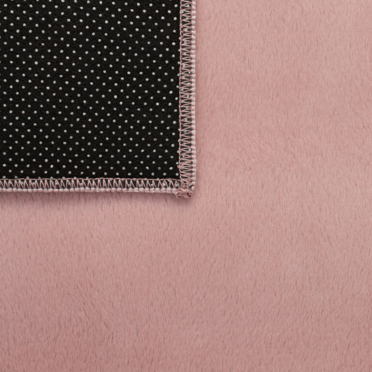 Teppich Lumi Quadratisch Rosa Rutschfest