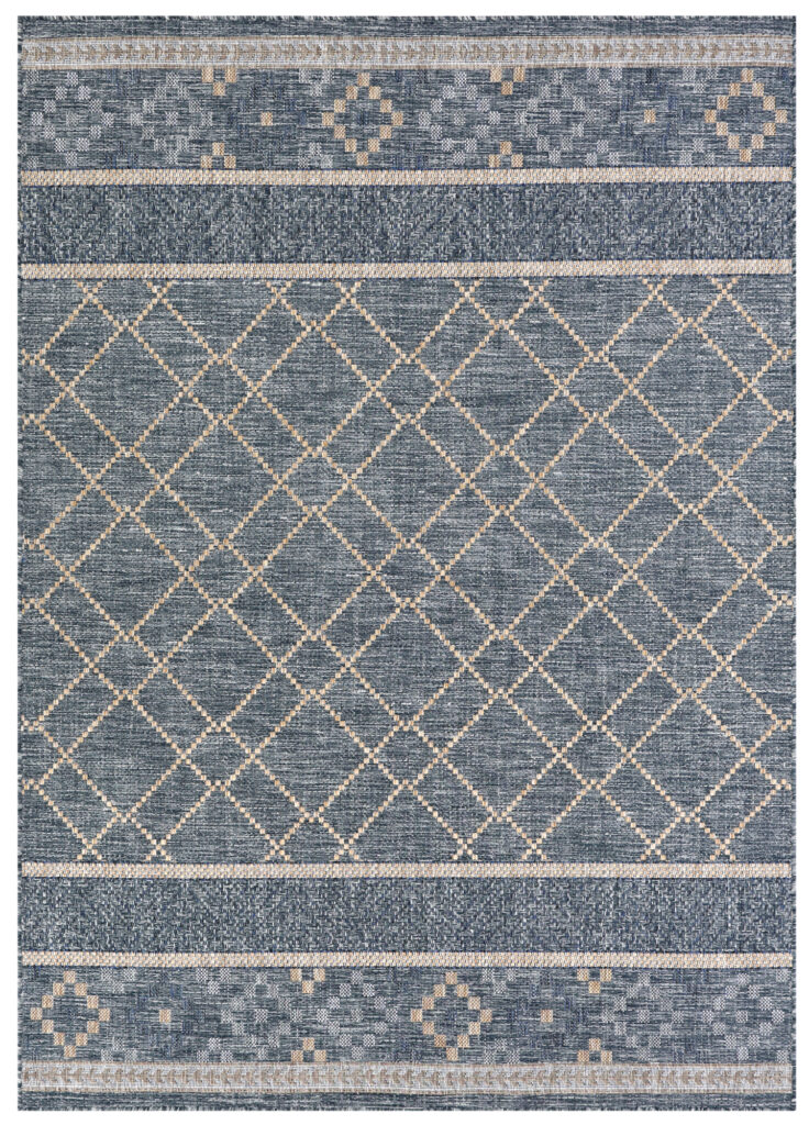 Teppich Outdoor Melissa Blau Geometrisch