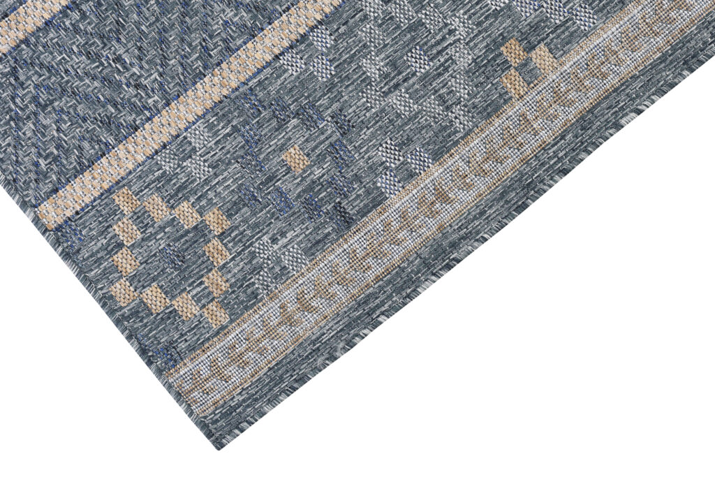 Teppich Outdoor Melissa Blau Geometrisch