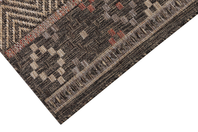 Teppich Outdoor Melissa Dunkelbraun Geometrisch