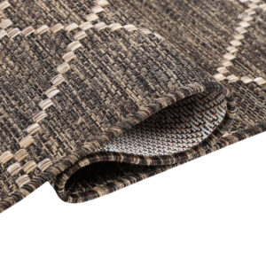 Teppich Outdoor Melissa Dunkelbraun Geometrisch