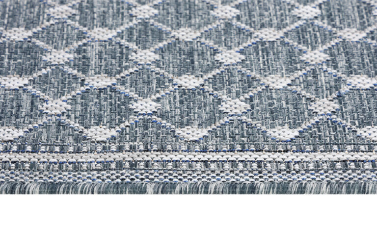 Teppich Outdoor Melissa Blau Rauten