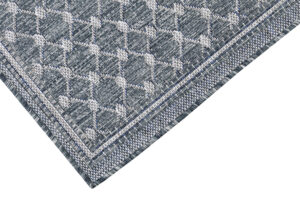 Teppich Outdoor Melissa Blau Rauten