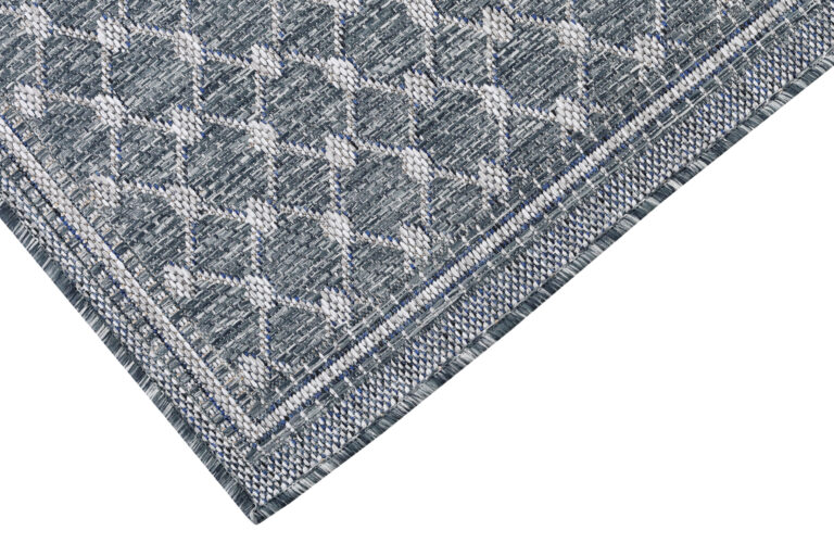 Teppich Outdoor Melissa Blau Rauten