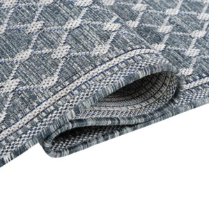 Teppich Outdoor Melissa Blau Rauten