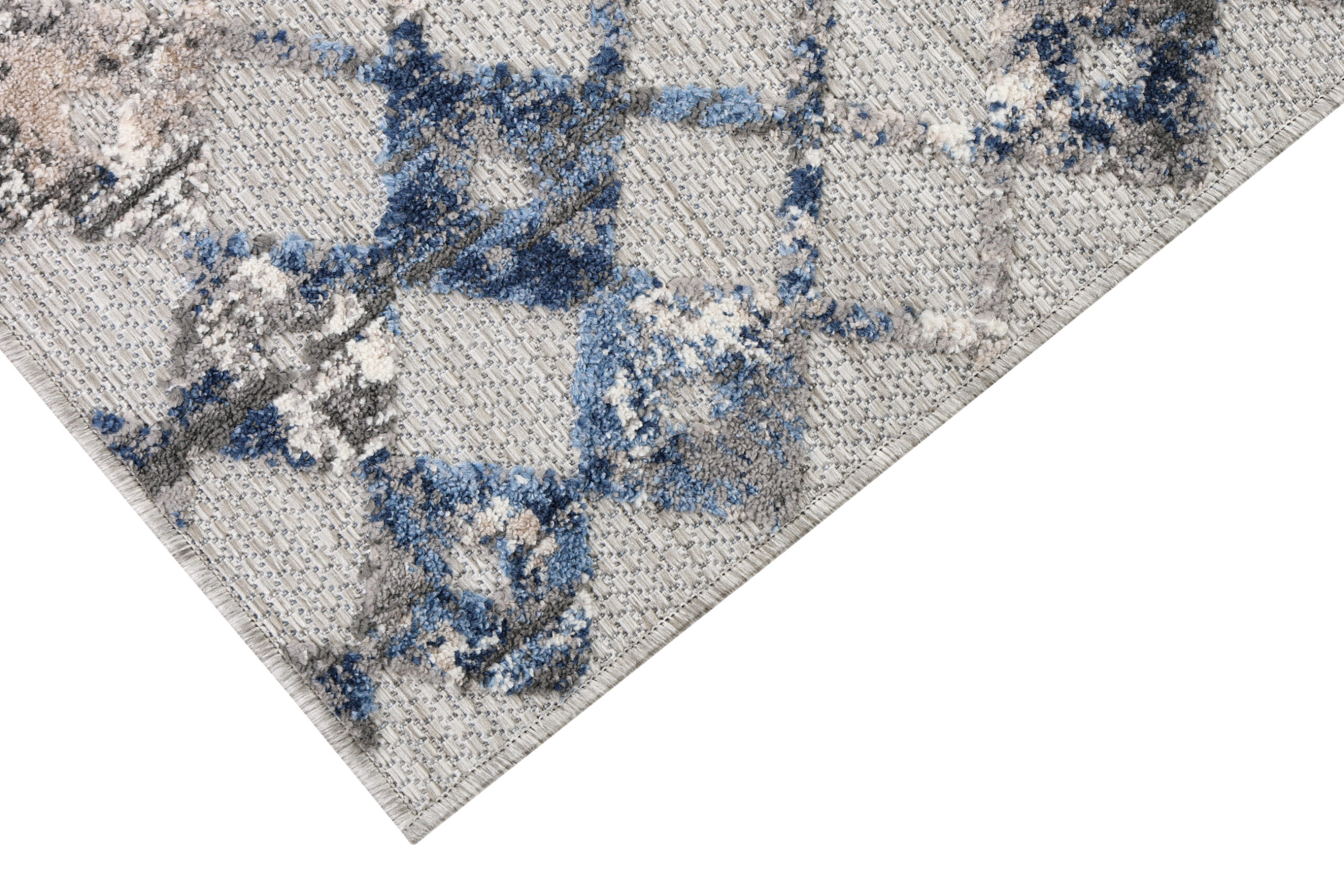 Teppich Outdoor Patio Grau Geometrisch