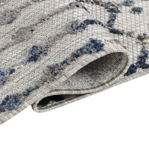 Teppich Outdoor Patio Grau Geometrisch