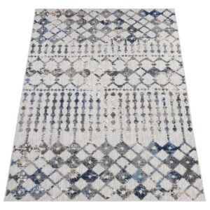 Teppich Outdoor Patio Grau Geometrisch