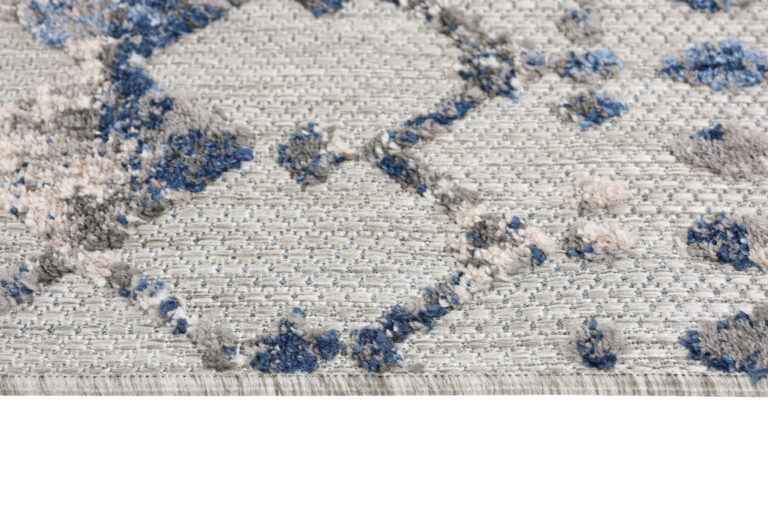 Teppich Outdoor Patio Grau Geometrisch