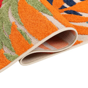 Teppich Outdoor Patio Mehrfarbig Tropen