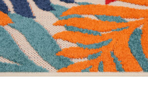 Teppich Outdoor Patio Mehrfarbig Tropen