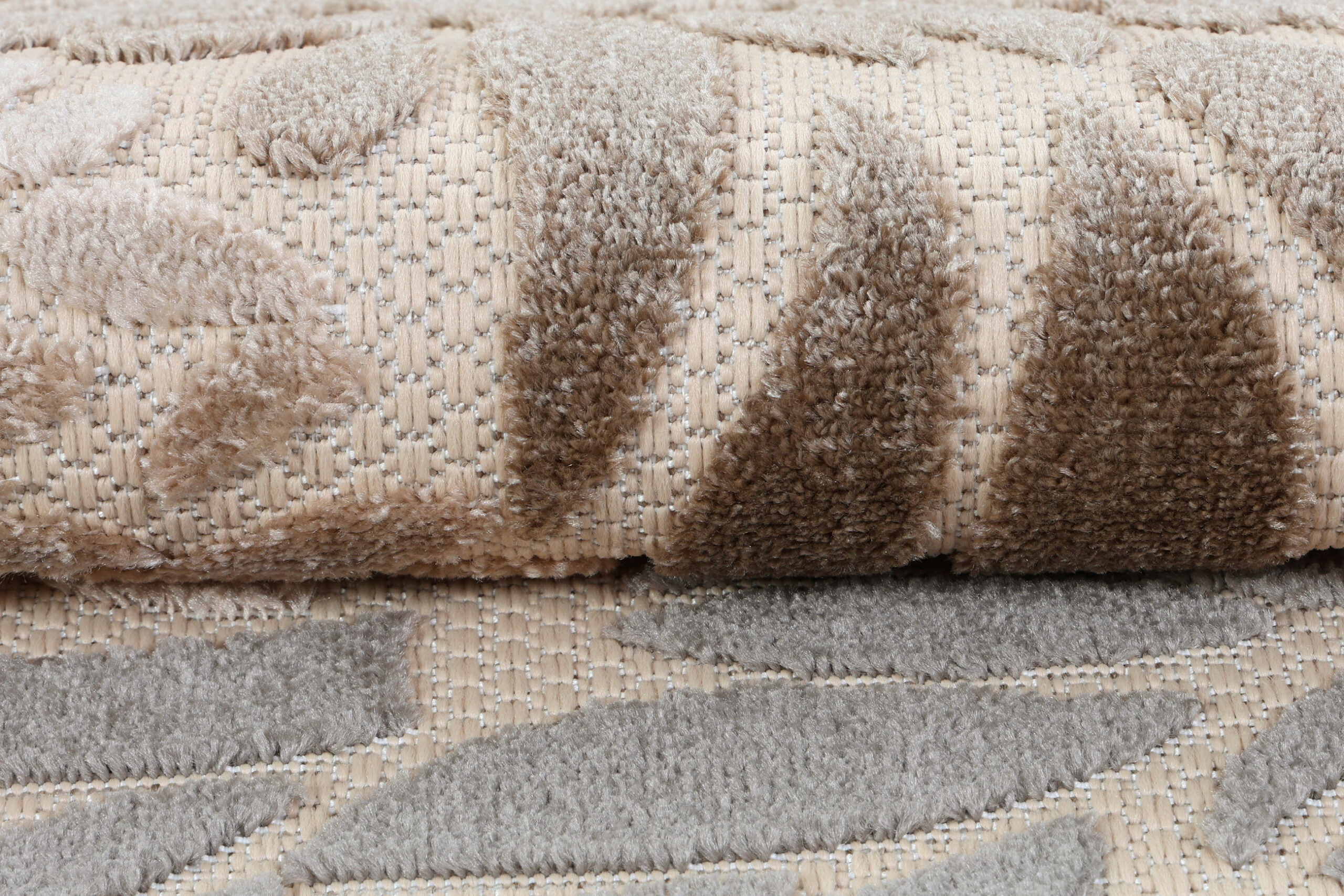 Teppich Outdoor Patio Beige Blumen