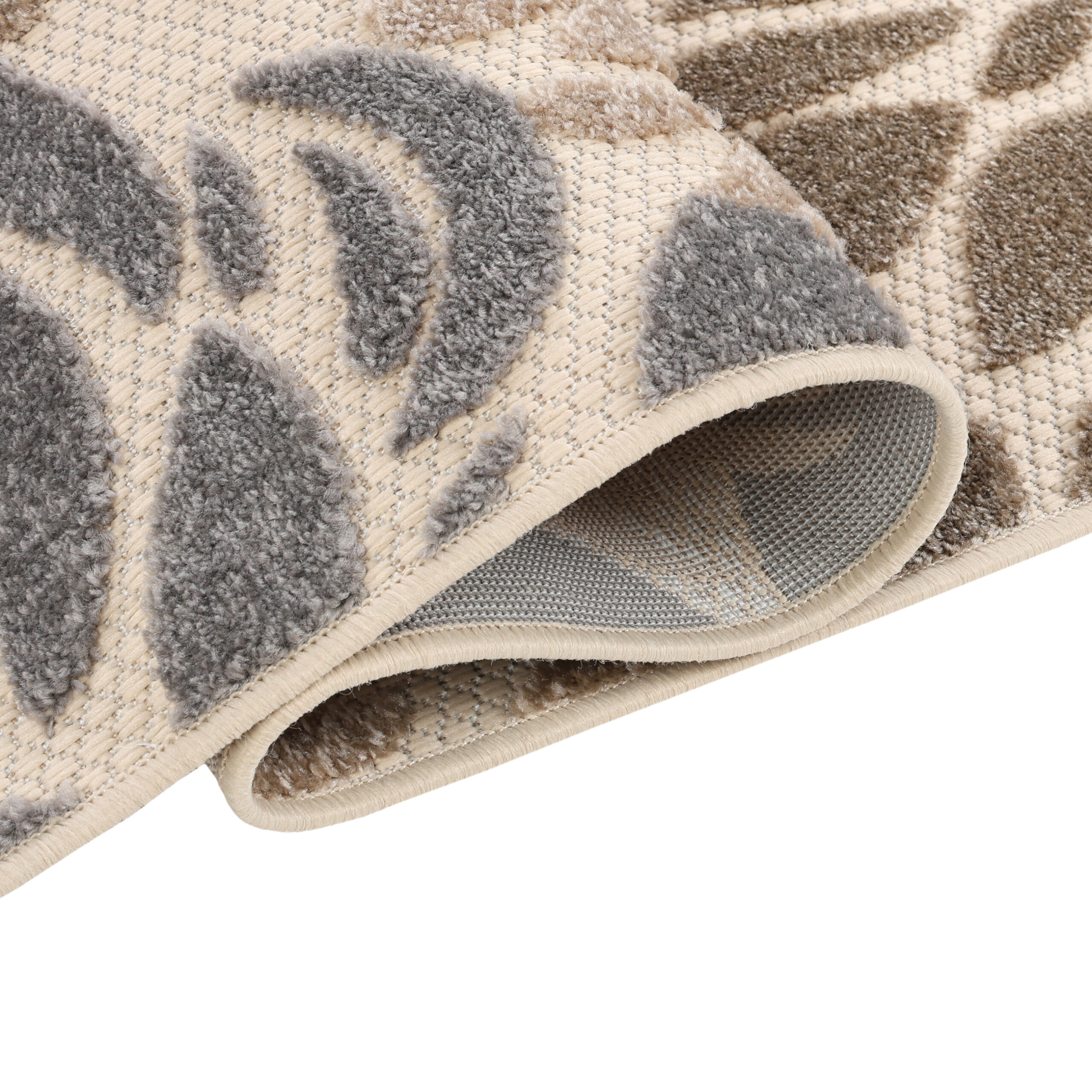 Teppich Outdoor Patio Beige Blumen