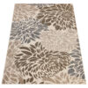 Teppich Outdoor Patio Beige Blumen