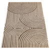 Teppich Outdoor Patio Beige Creme Linien