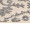 Teppich Outdoor Patio Creme Grau Ornamente