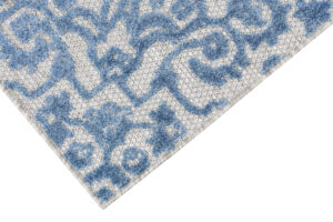 Teppich Outdoor Patio Blau Ornamente