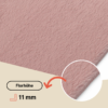 Teppich Lumi Quadratisch Beige Rutschfest
