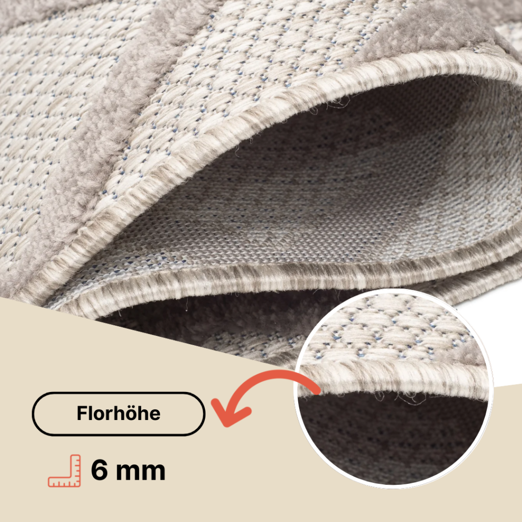 Teppich Outdoor Patio Mehrfarbig Geometrisch