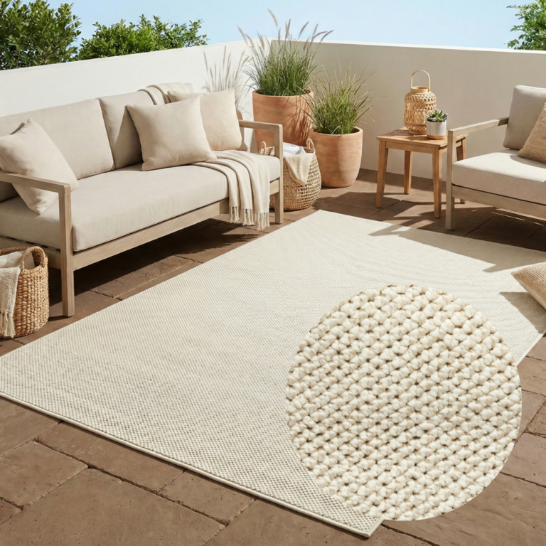 Outdoor Teppich Calma Creme