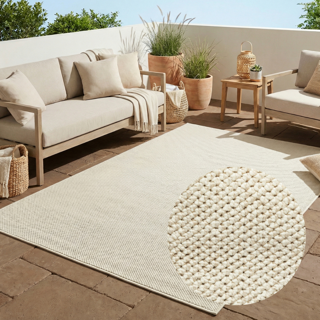 Outdoor Teppich Calma Creme