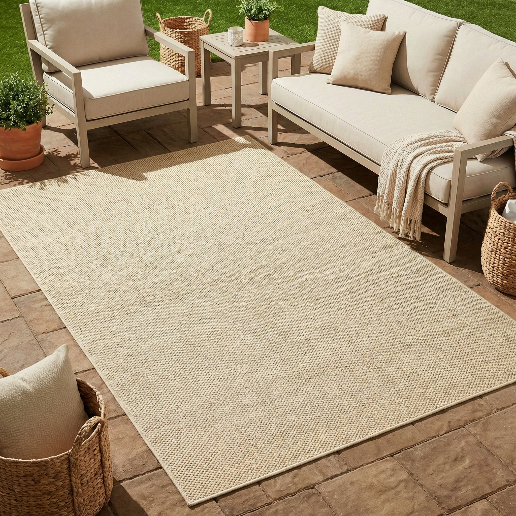Outdoor Teppich Calma Beige